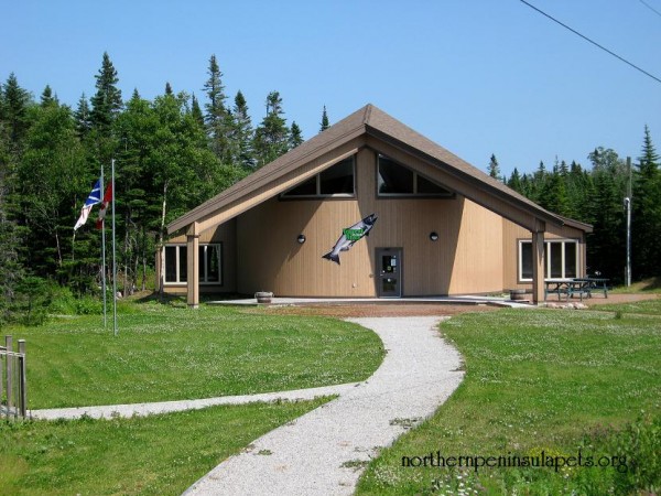 Salmon Interpretation Centre where the trails starts