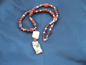 Necklace made of semi-precious stones. Made in B.C. Value $80.