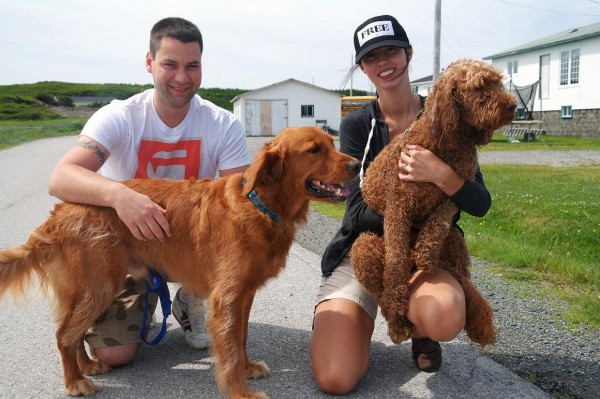 Dinah and Randy with Butterball and Stanley